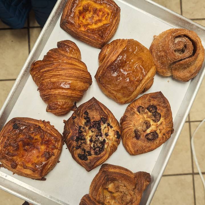 Fresh pastries from Rise by Dawn Bakeshop